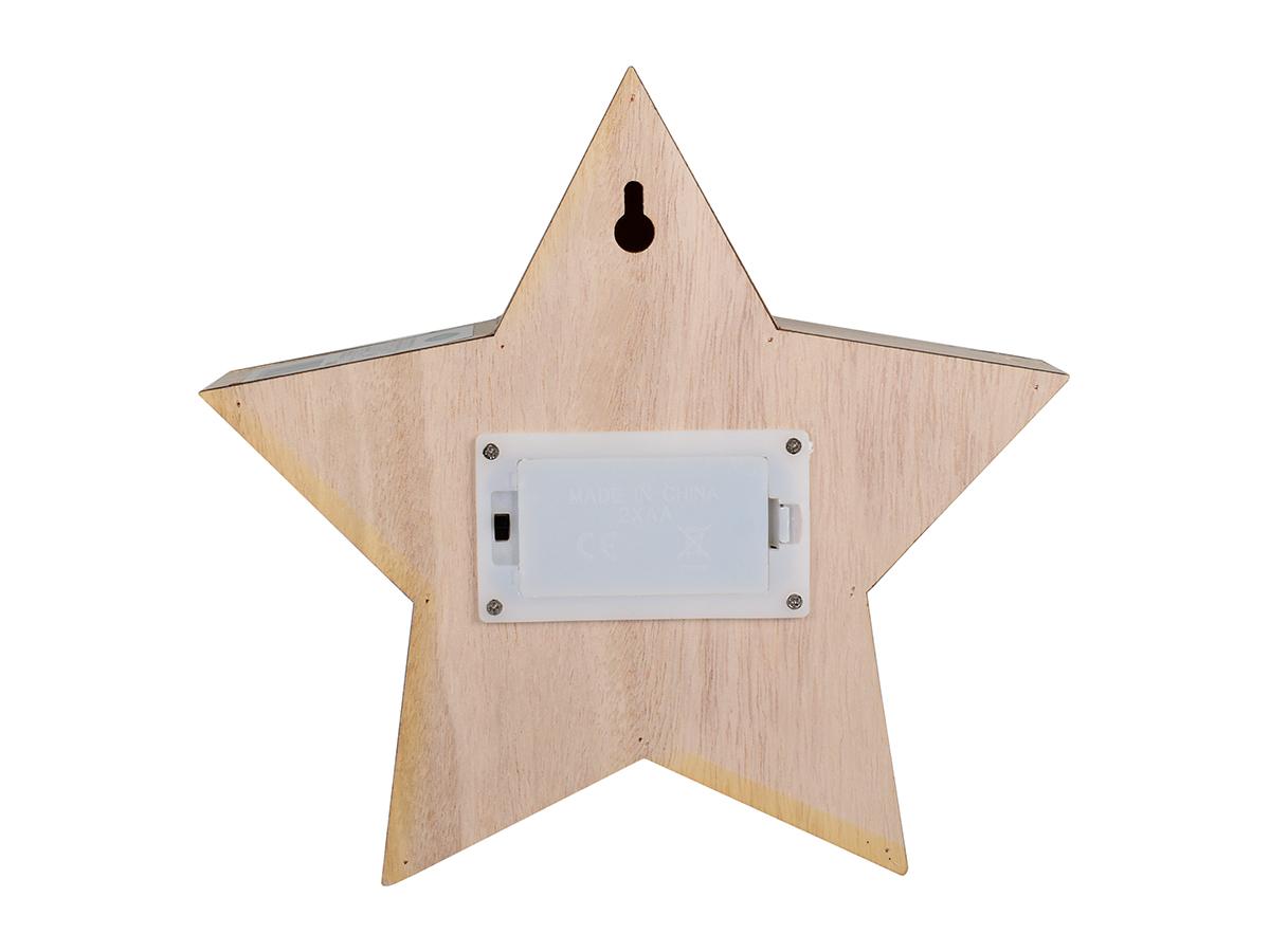Figura Decorativa con Forma de Estrella “Merry Xmas” con Luz LED