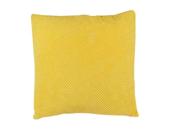 Cojín Decorativo Con Textura Punteado Amarillo