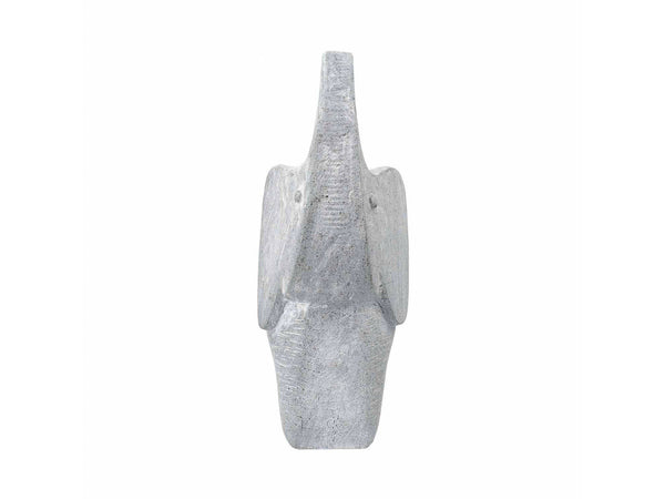 Figura de Elefante de la Prosperidad Y Fortuna con Efecto de Terminado En Piedra hecho en Poliresina