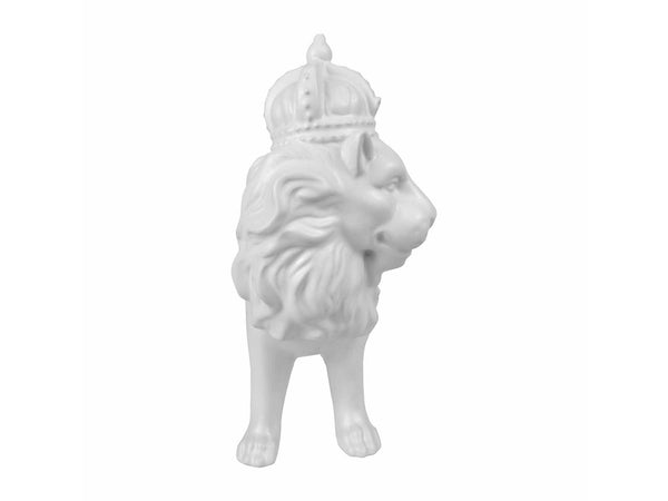 Figura Decorativa De León Imperial Color Blanco