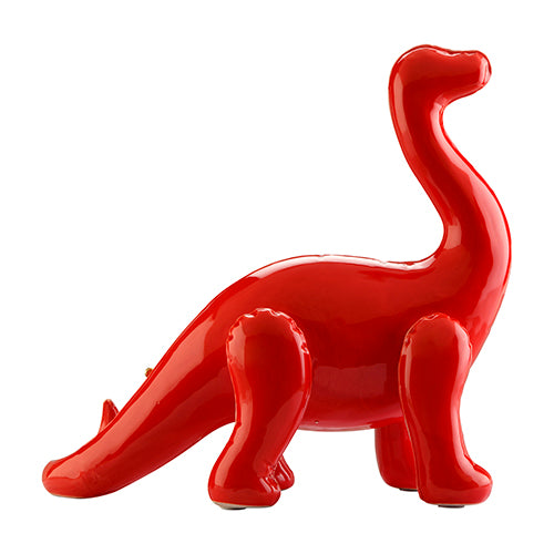 Figura Decorativa De Dinosaurio Braquiosaurio Rojo