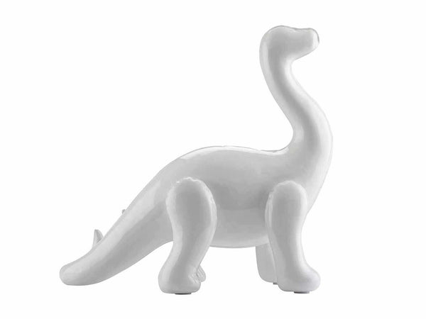 Figura Decorativa De Dinosaurio Braquiosaurio Blanco